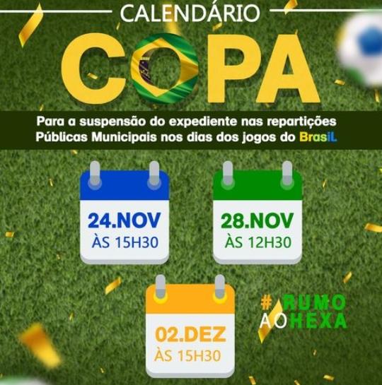 HORÁRIO ESPECIAL DA COPA