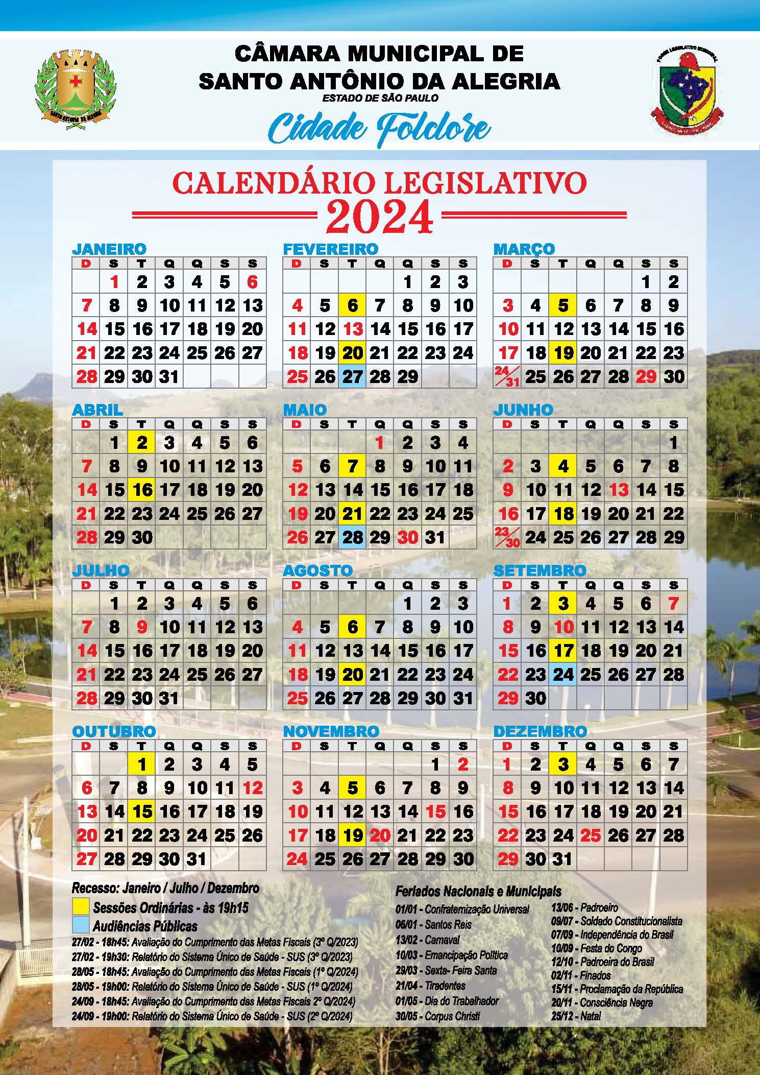 CALENDÁRIO 2024